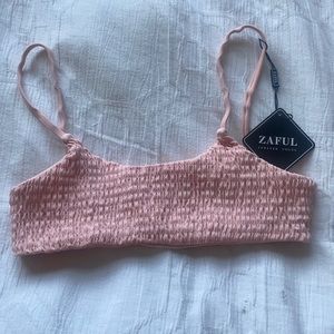 BRAND NEW - Zaful pink bikini top